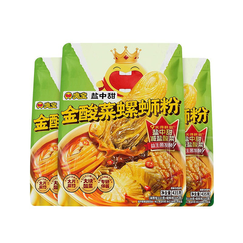 Choubaojin Sauerkraut Snail Rice Noodles 435g*3 1305 g