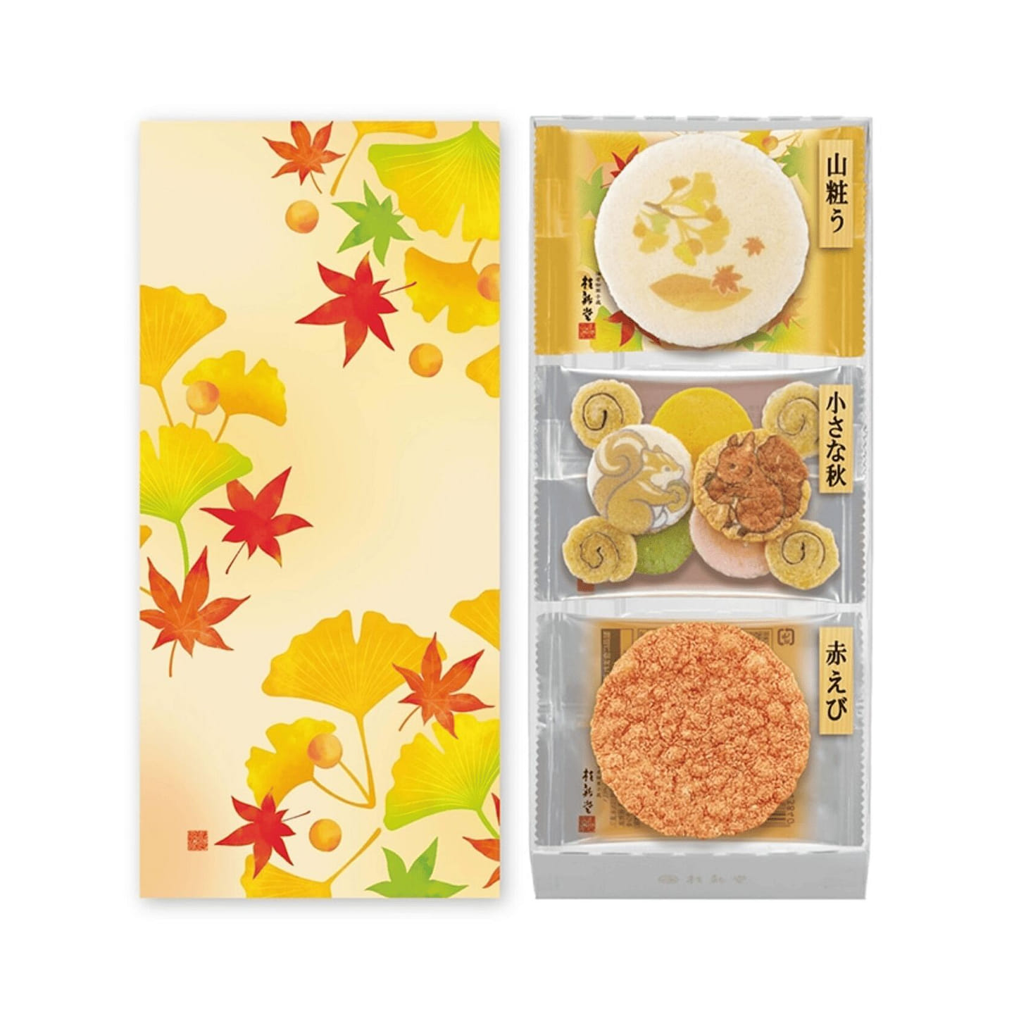 Keishindo Autumn Edition Rice Crackers 8pcs 1 box