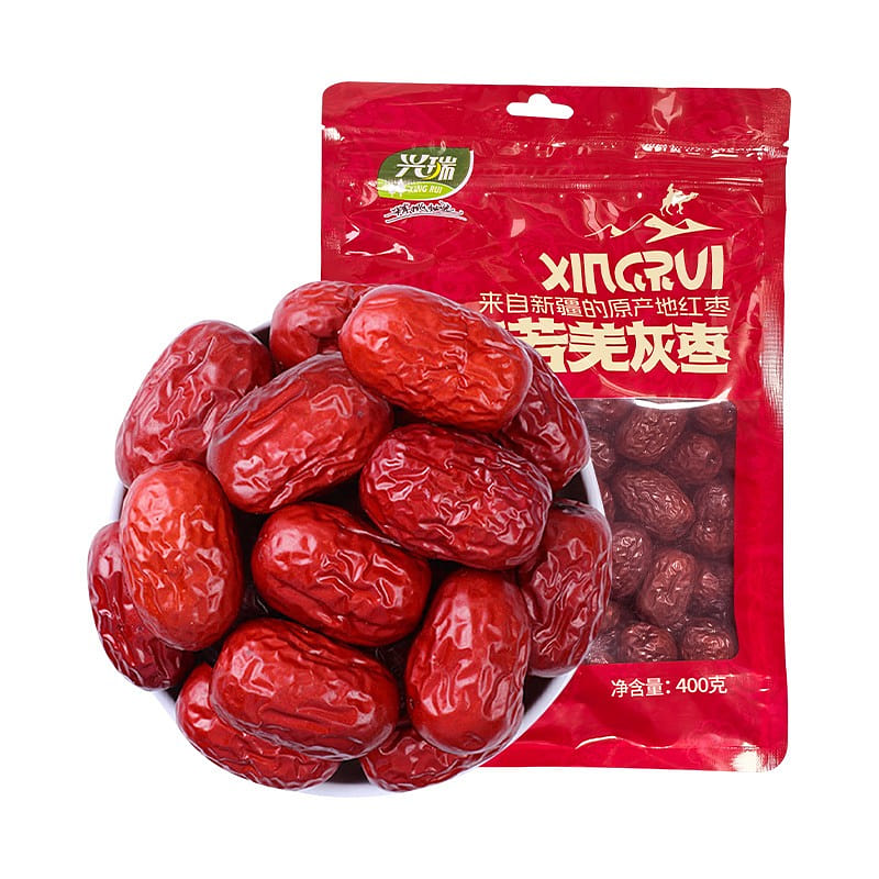 Xinjiang Ruoqiang Grey Jujube 400g Dried Red Dates 400 g