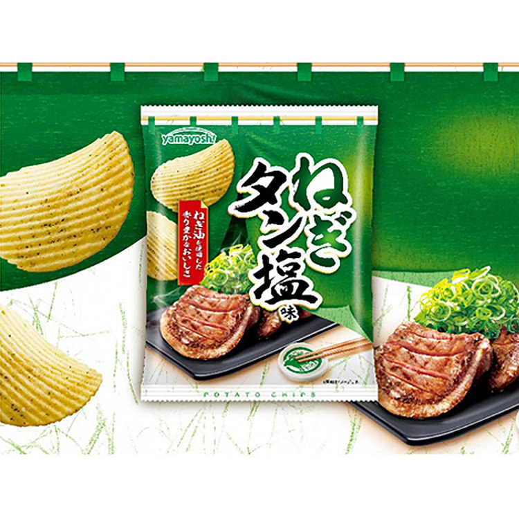 山芳制菓 香脆薯片（葱油牛舌盐味）