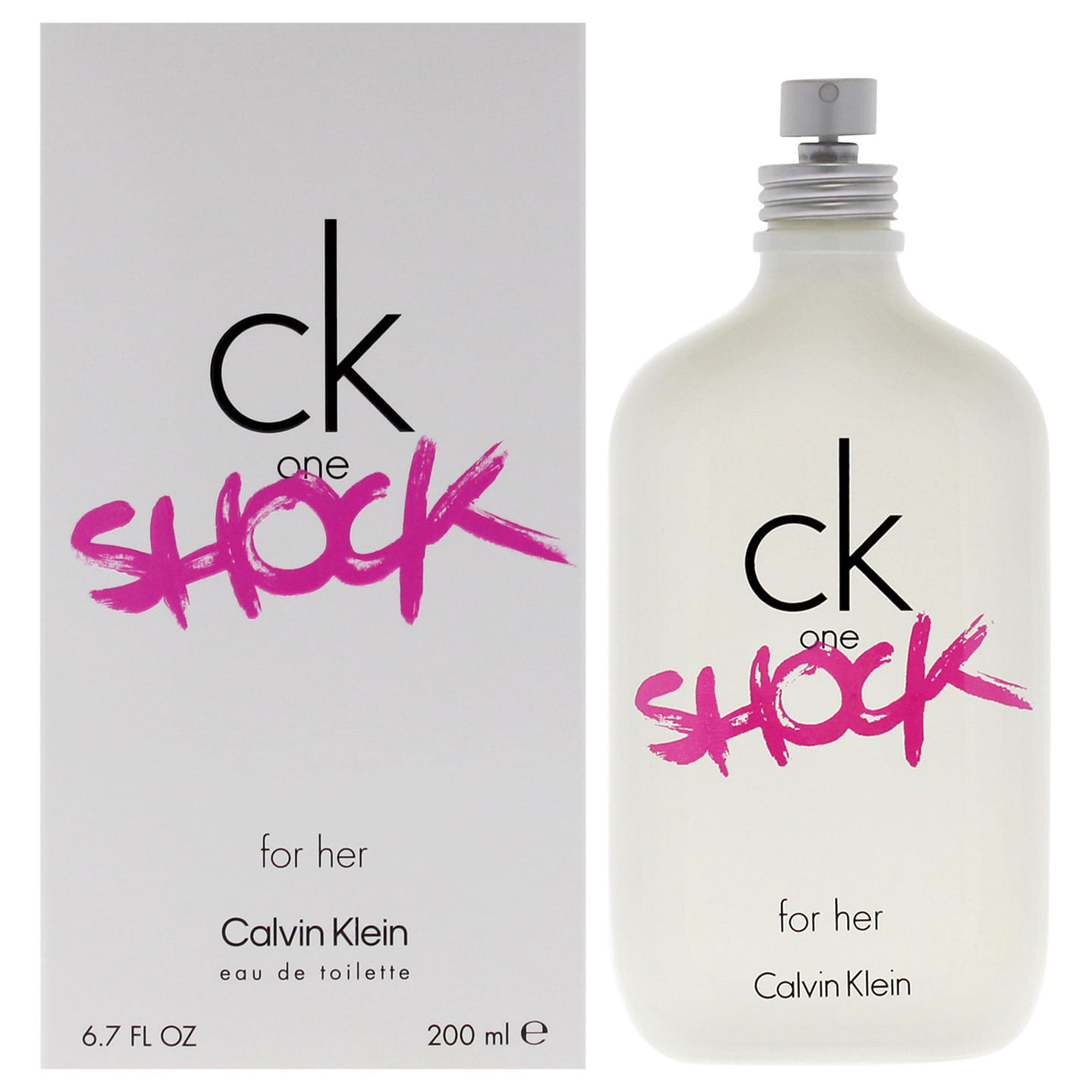 カルバン・クラインのCKワンショックフォーハー(女性用) - 6.7オンス オードトワレスプレー 6.7 オンス