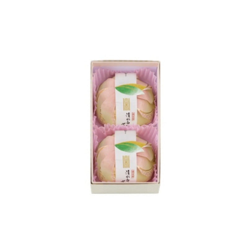 Minamoto Kitchoan Shimizu White Peach Jelly 2 pcs 1 box