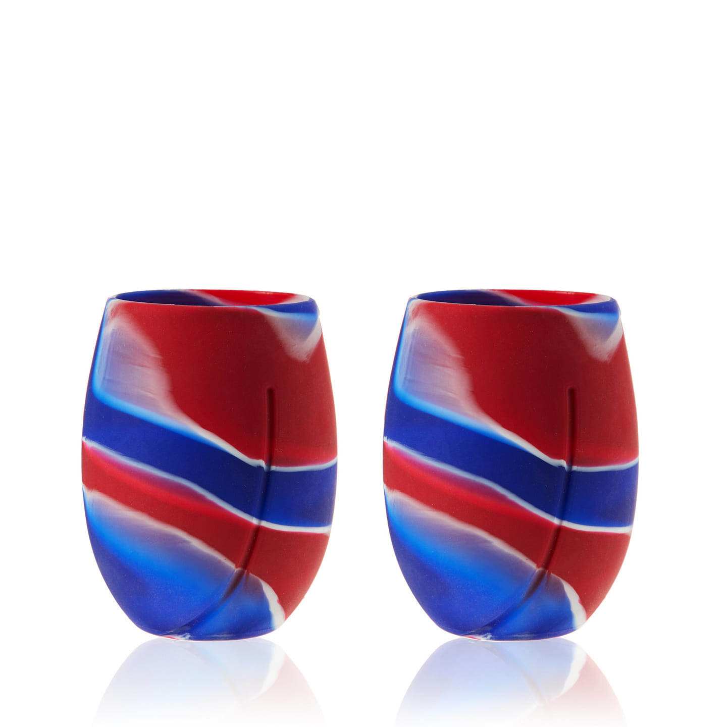 Flexi: Tie Dye Aerating Silicone Cups 2 Pack by True 2 each