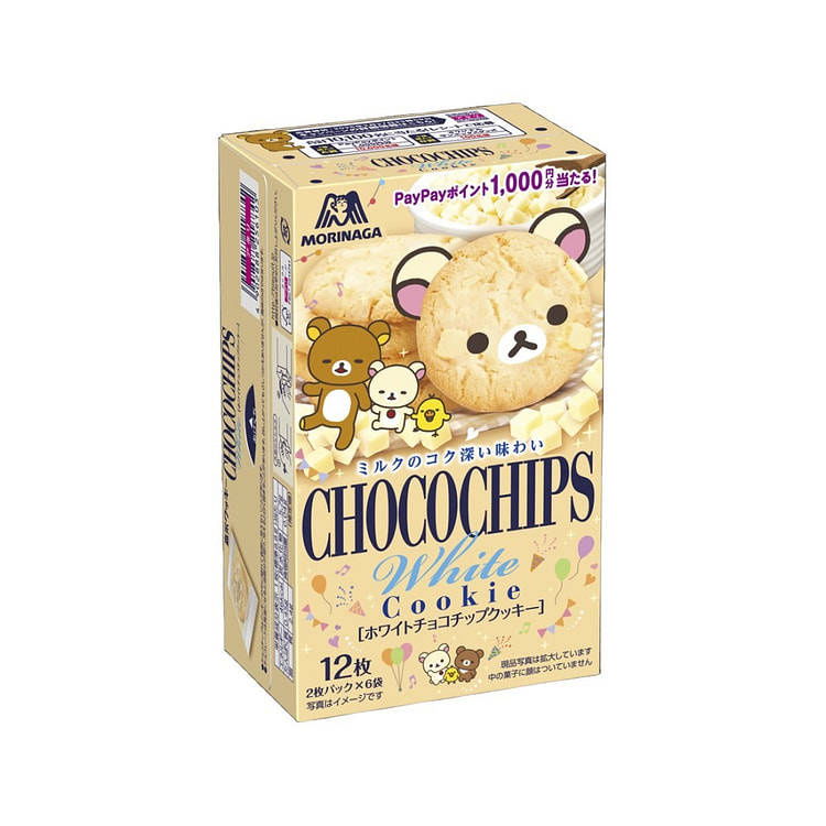 森永制菓 白巧克力片奶香曲奇 12枚 1 盒