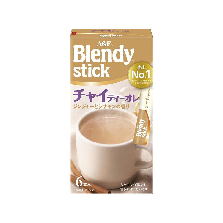 AGF Blendy 印度柴茶欧蕾速溶冲饮棒 6支