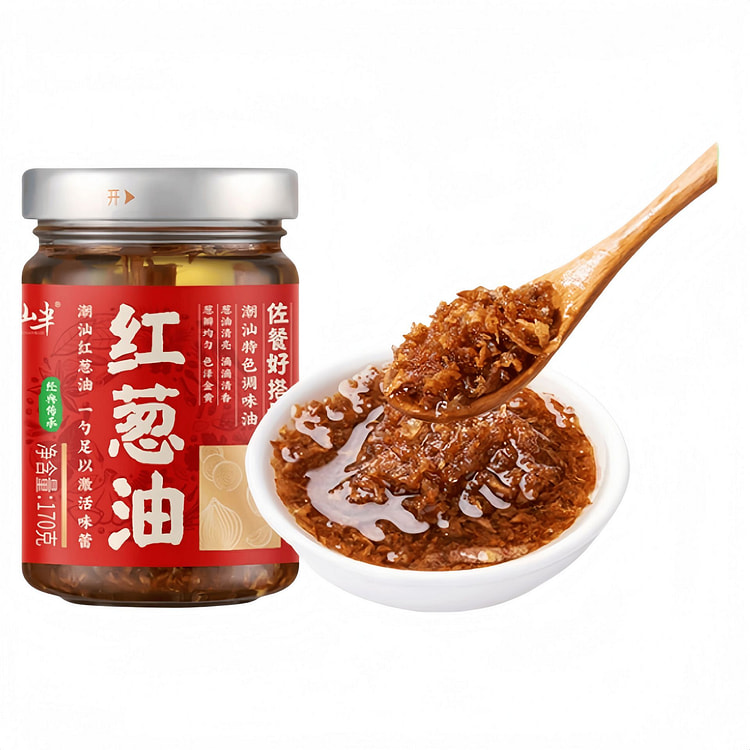 云山半红葱油170g潮汕特产拌面拌饭凉拌香葱料油 170 克