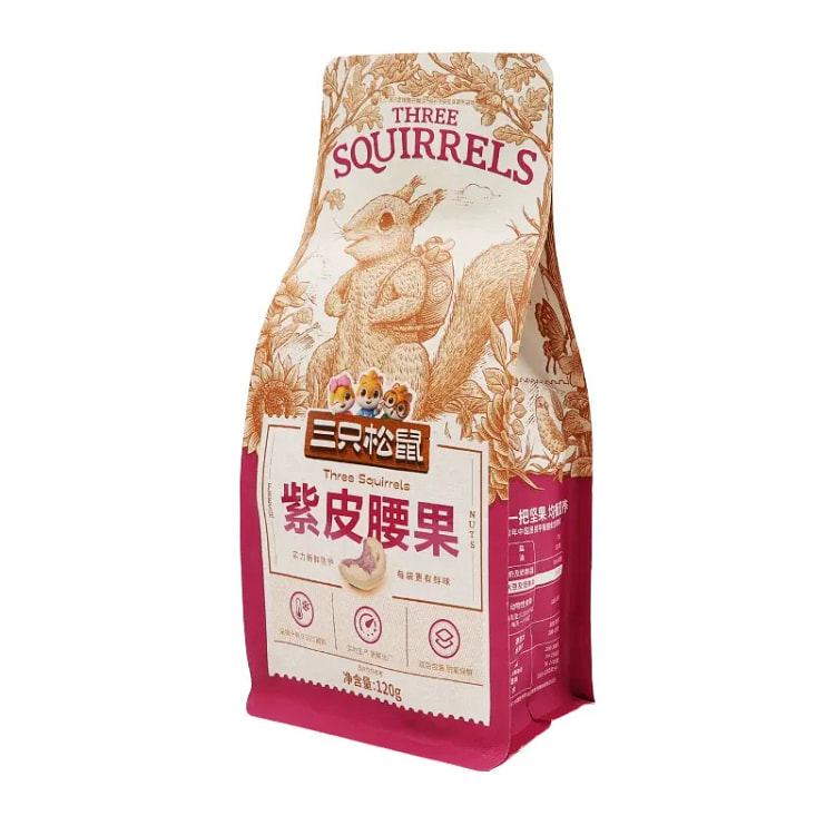 Three squirrels purple cashew nuts 120g 120 g