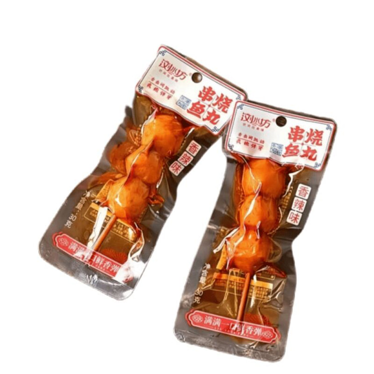 浏水坊串烧鱼丸香辣海味零食30g*5包 150 克