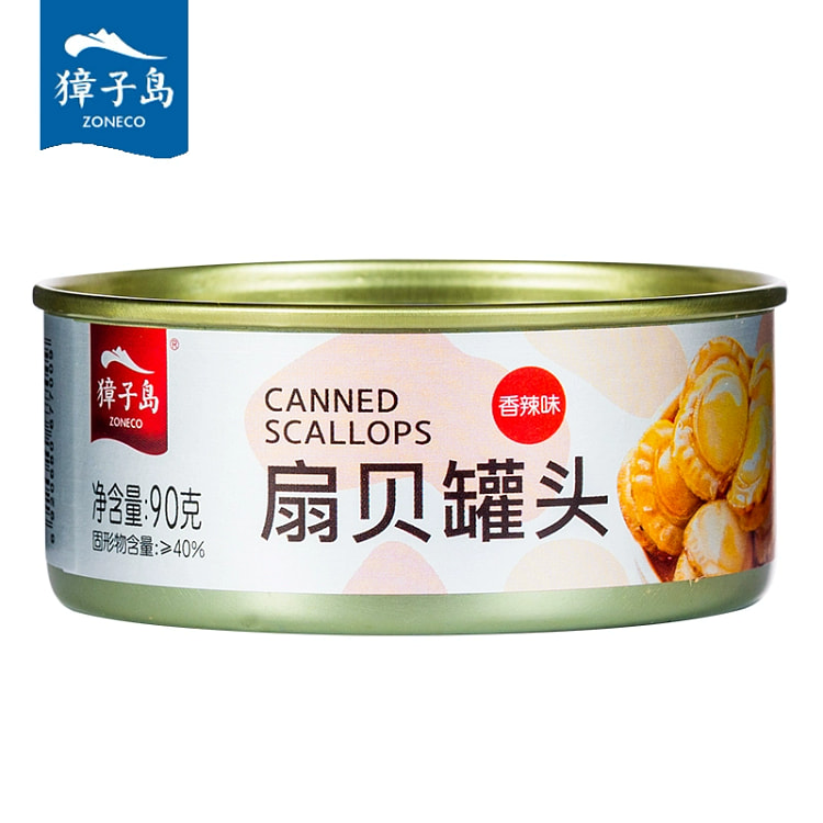 獐子岛香辣扇贝罐头90g*1