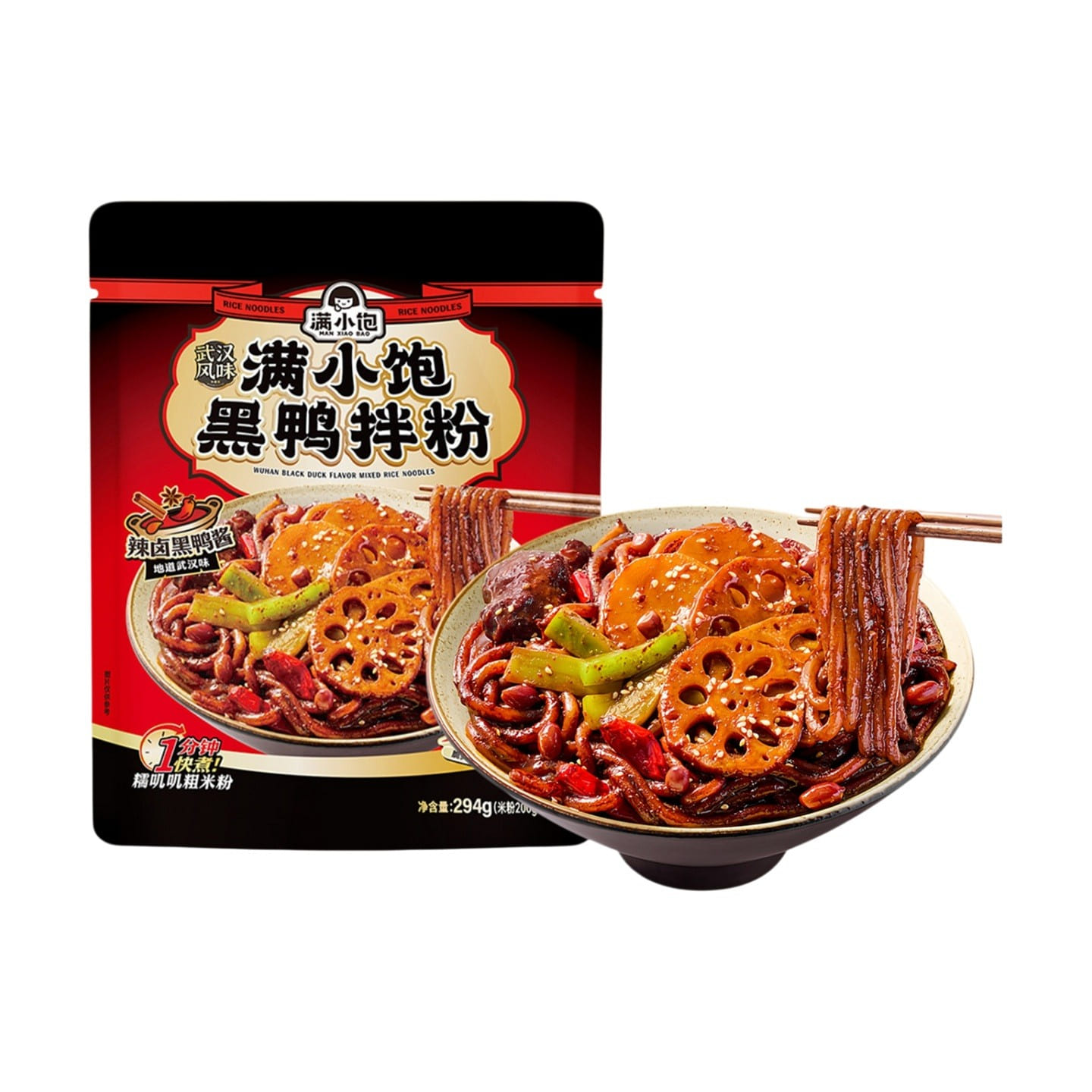 Manxiaobao Black Duck Flavor Vermicelli 294 g