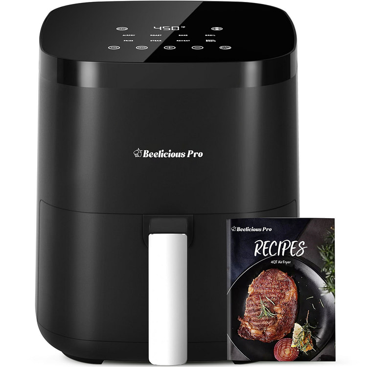Beelicious Pro,Air Fryer black,Fast Turbo Modes