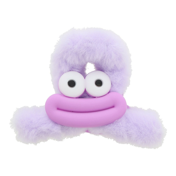 Kawaii Monster Hair Clip - purple