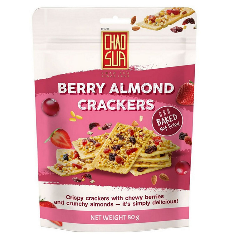 泰国座山牌莓果杏仁脆饼100g 1 包