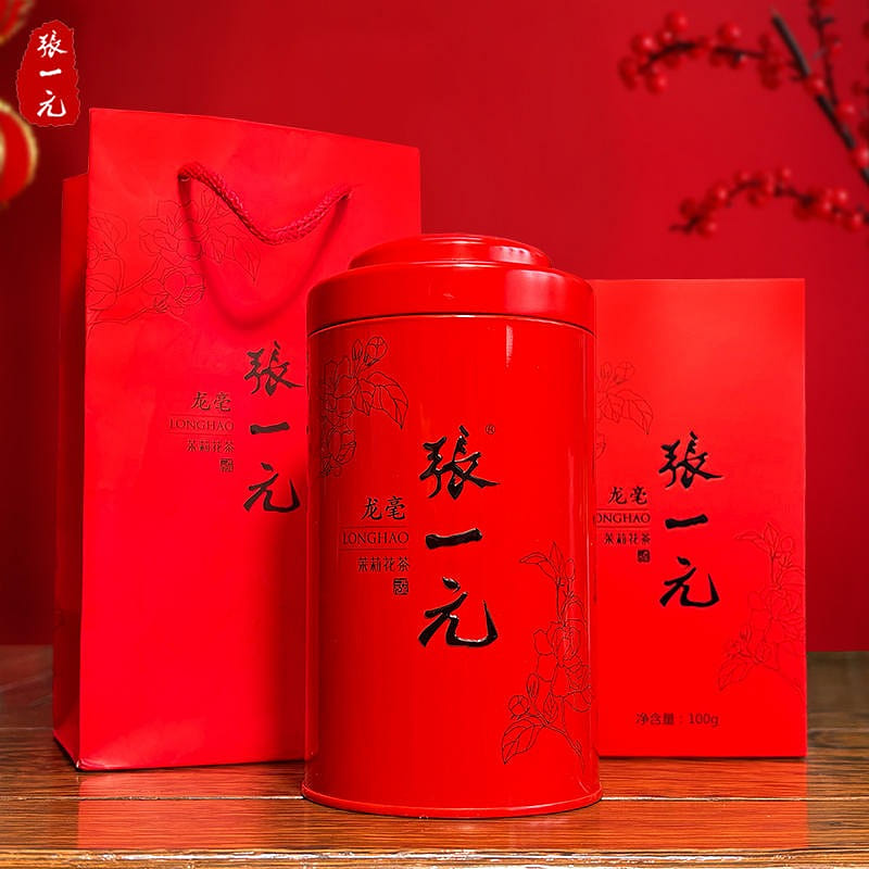 Zhang Yiyuan Special Jasmine Tea Long Hao is brewed eight times 100 g