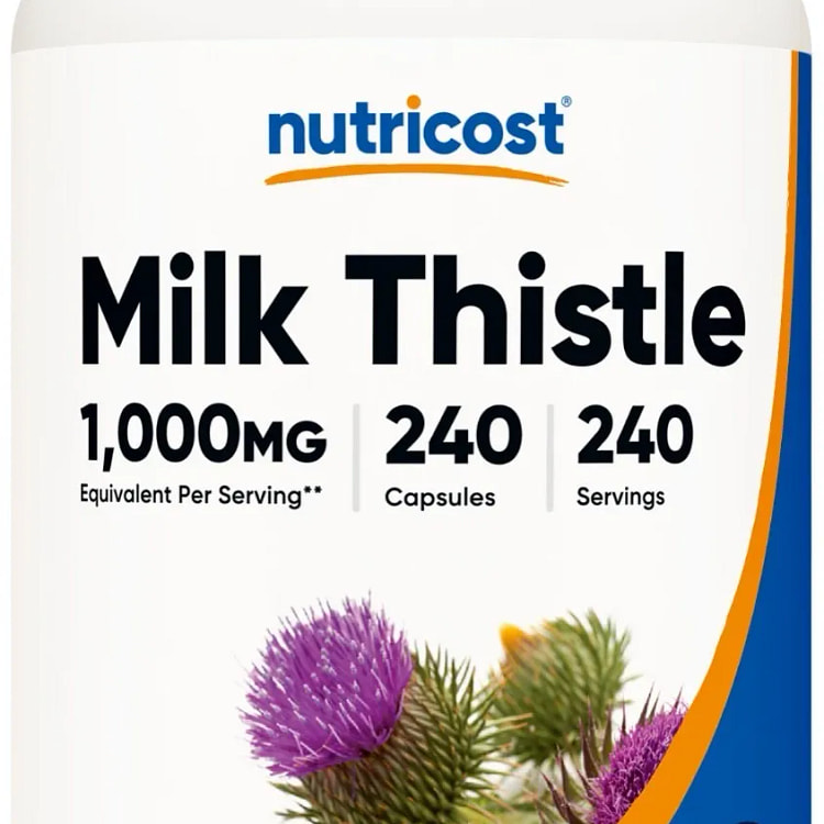 Nutricost Milk Thistle 250mg (1000mg Equivalent 1 can