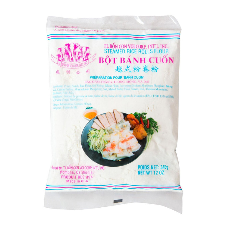 TL Bon Con Voi Bot Banh Cuon Steamed Rice Flour