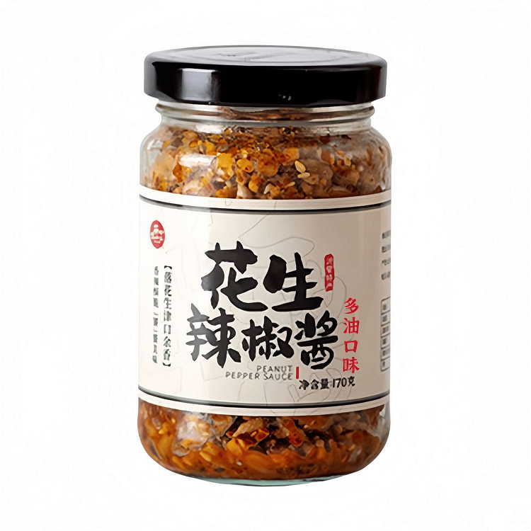 沂蒙山 农家手工石磨花生辣椒酱多油味 170g1瓶 170 克