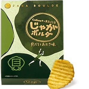 TOKYO BANANA x Calbee Clam Dashi and Seaweed Flavor Chips, 4 bags per package 1 box