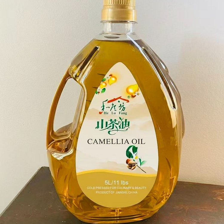 和庐坊野生有机纯正山茶油 5L 家庭装 169 盎司