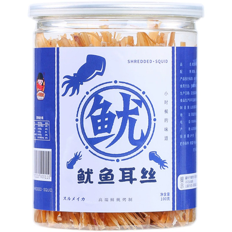 威海特产即食鱿鱼丝*1罐