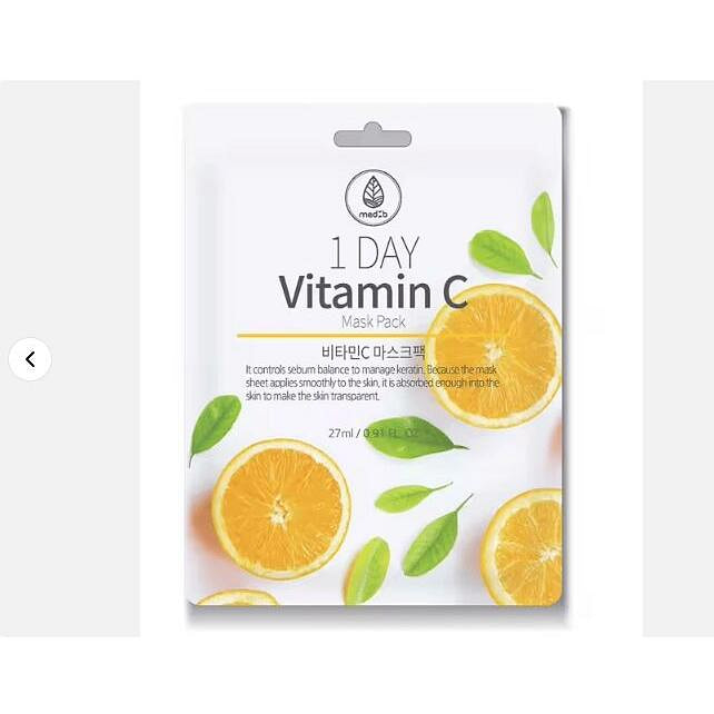 MED:B维生素C提亮日常面膜27ml x 10片 1 份