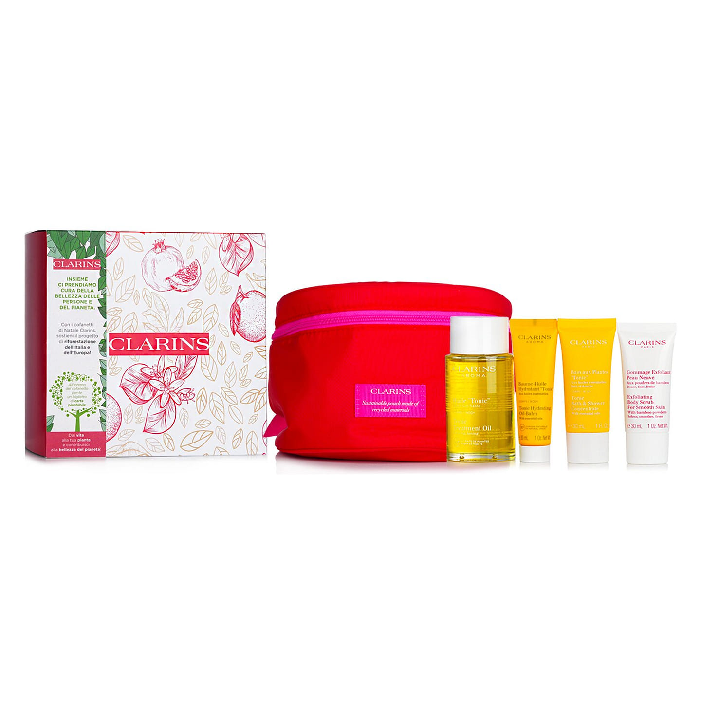 Clarins SPA At Home Set: 4pcs+1bag 4 g
