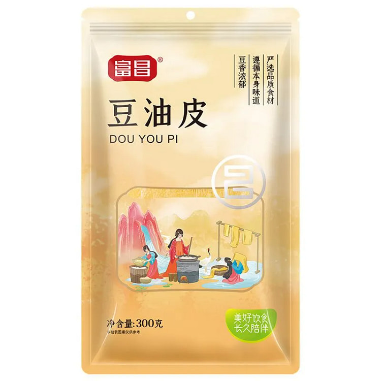 富昌豆油皮麻辣烫火锅凉拌豆制品300g*1袋 300 克