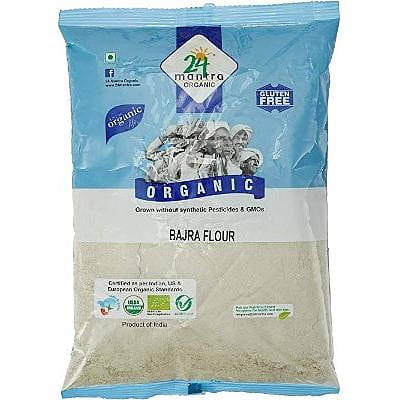 24 Mantra Organic Bajra (Pearl Millet) Flour, 2 lbs bag 2 lb