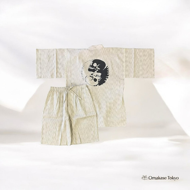 江户天什吉拉织甚平-日本图案 720 克