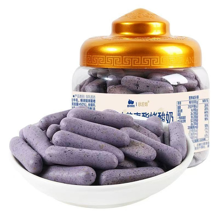 西域美农草原烤酸奶108g儿童奶制品零食蓝莓叶黄素 1 罐