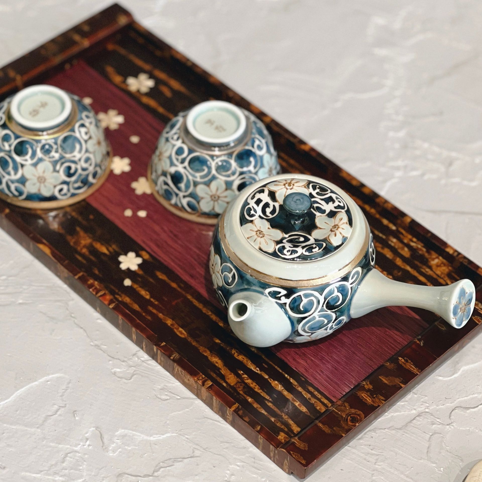 Yatsuyanagi Handmade Sakura Wood Tray(Gift Box) 1 each