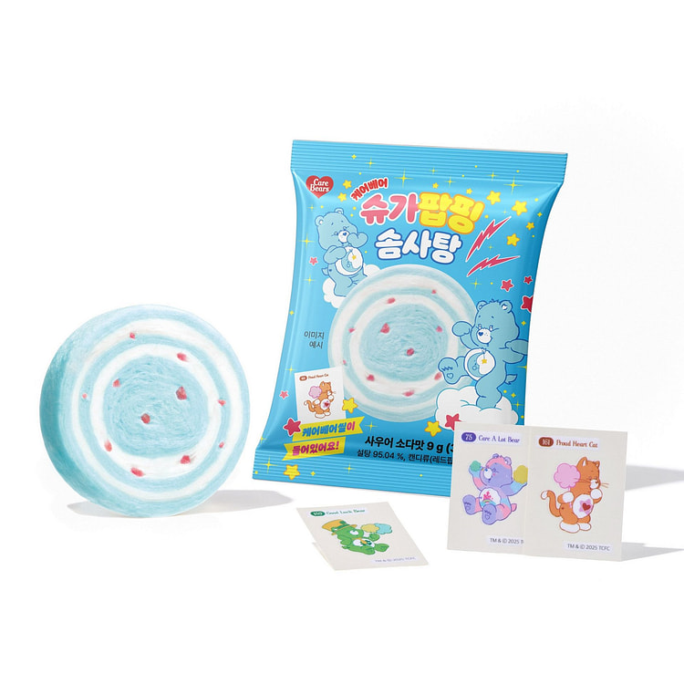 CARE BEARS Cotton Candy Soda 9g 1 each