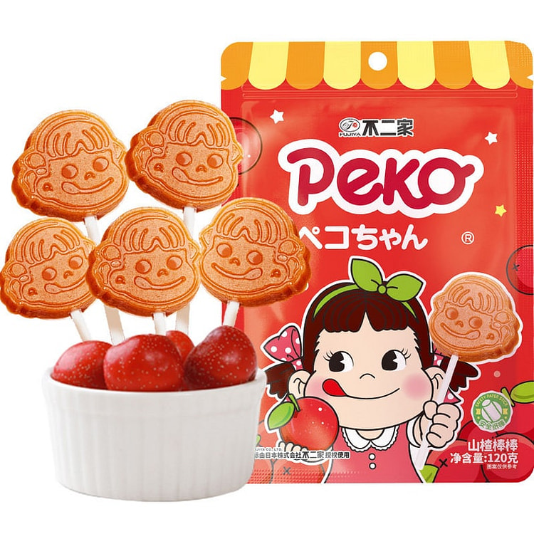 Japan FUJIYA Fujiya Hawthorn Lollipop, 120g 120 g