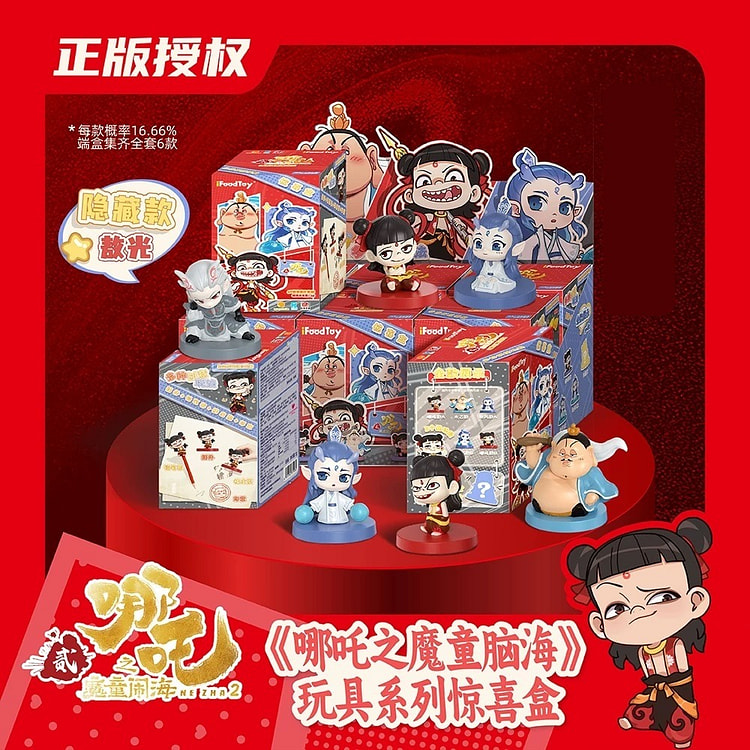哪吒之魔童闹海系列 手办盲盒摆件 1盒6款