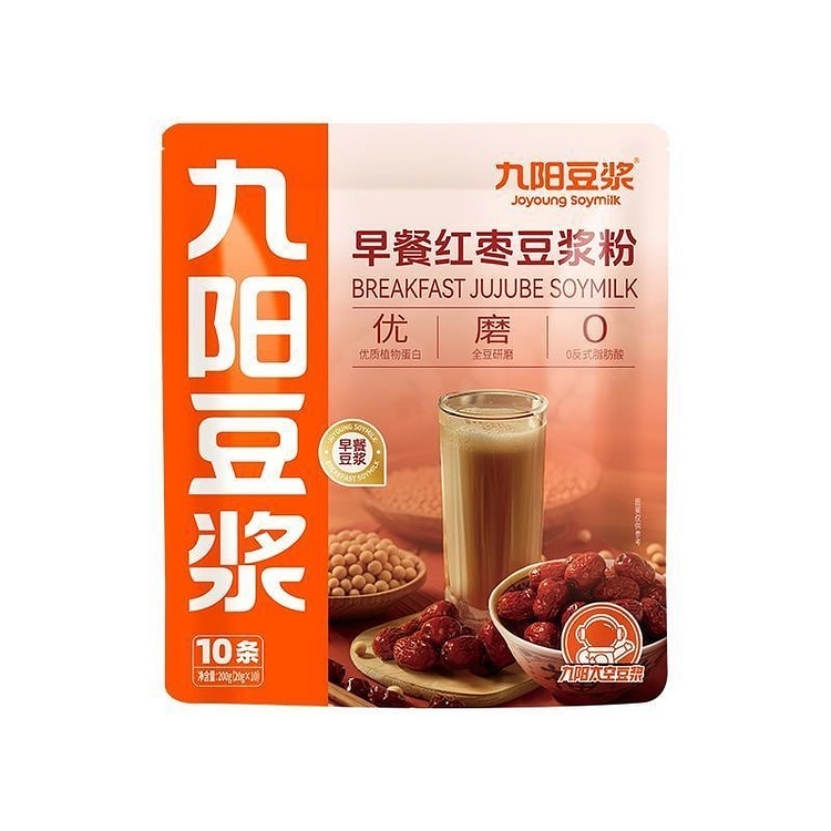 【九阳豆浆】早餐红枣豆浆粉 高蛋白早餐豆浆 1袋 200 克