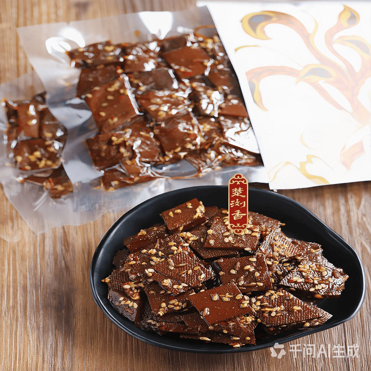 Pingjiang Black Dried Tofu (100g x 4 packs) 400 g