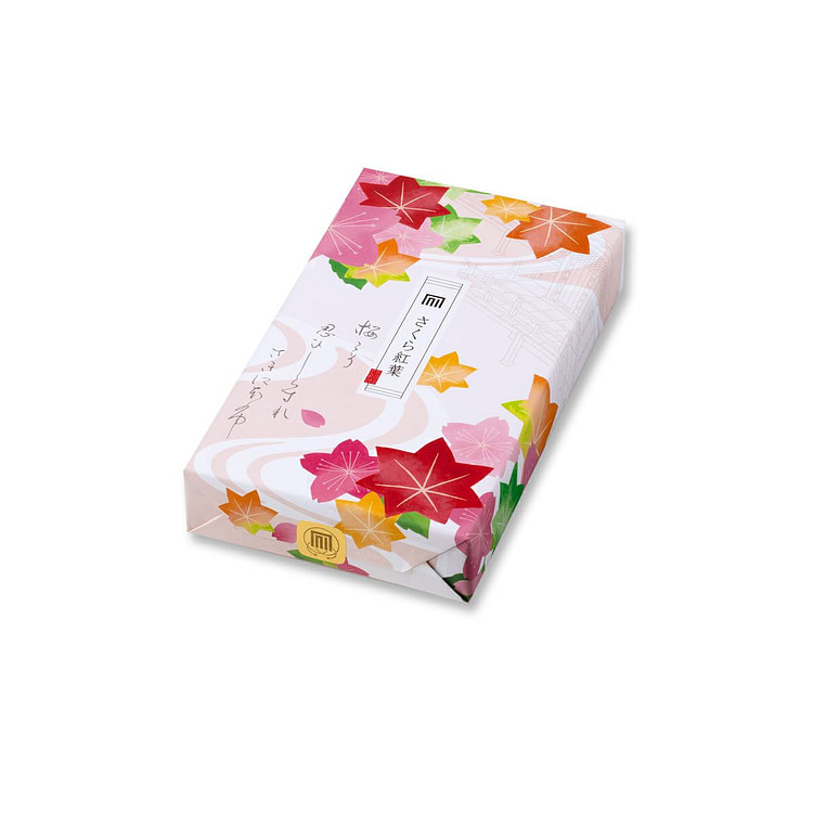 Kyoto Uji Shikibugo Sakura Momiji 9 loại bánh quy Arare 8 miếng x 6 túi