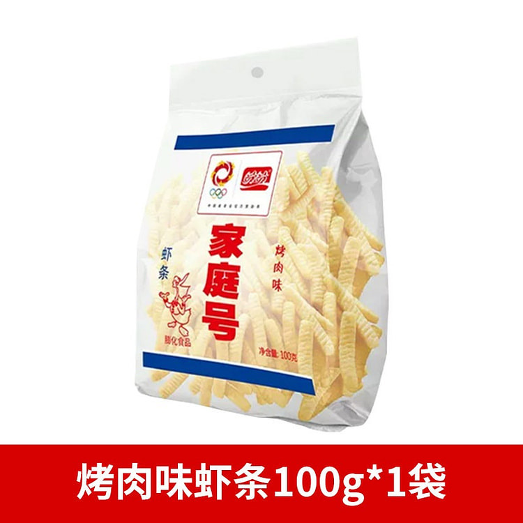 盼盼 家庭号薯片烤肉虾条 100 克