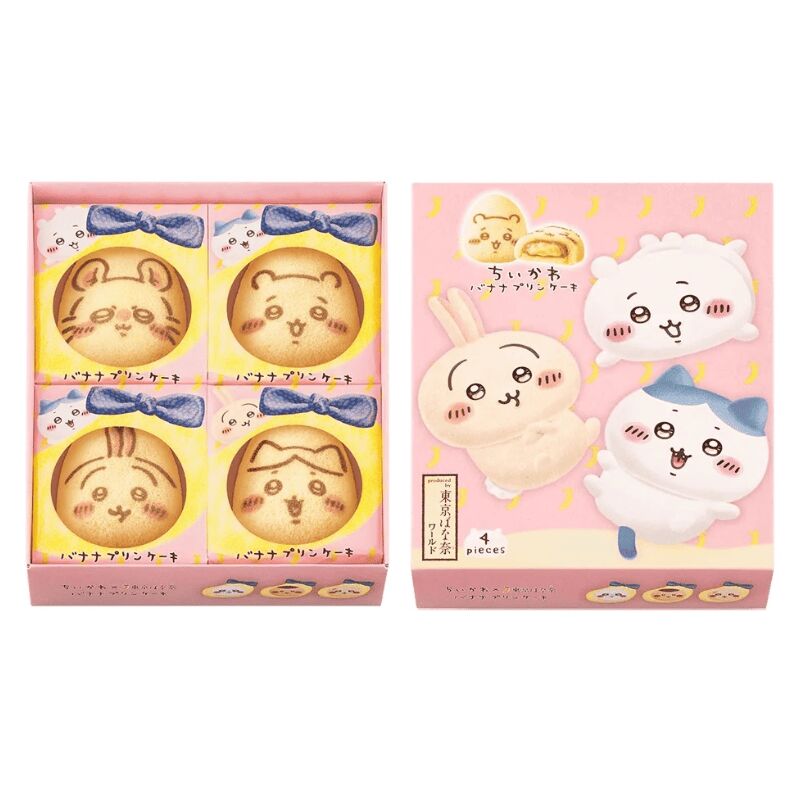 TOKYO BANANA x Chiikawa Banana Cream Cake 4pcs 1 箱
