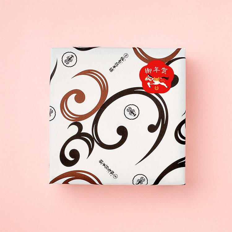 坂角总本铺 新年贴纸 虾片礼盒 6袋16枚 1 份