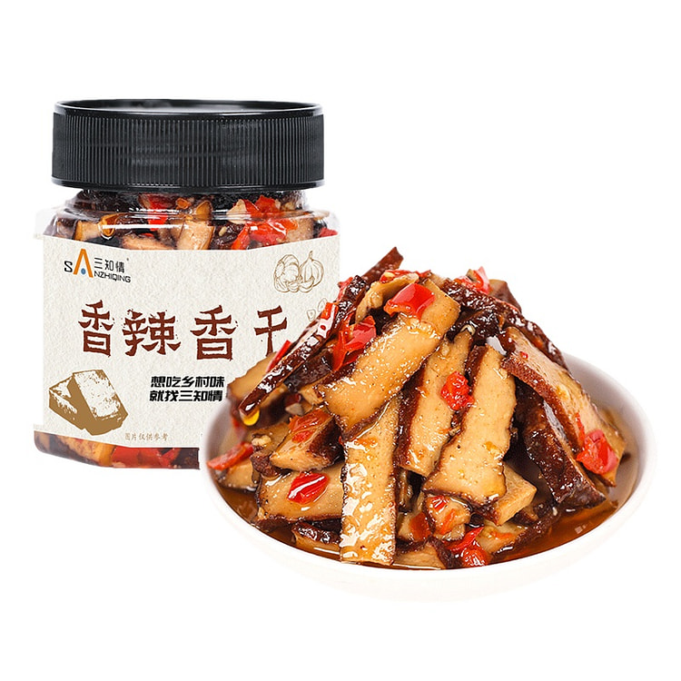 三知情 招牌香辣香干湖南特产豆腐干 280g*1瓶装
