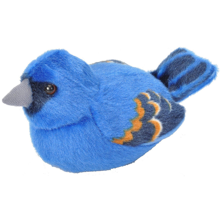 Audubon II Blue Grosbeak Stuffed Animal - 5"
