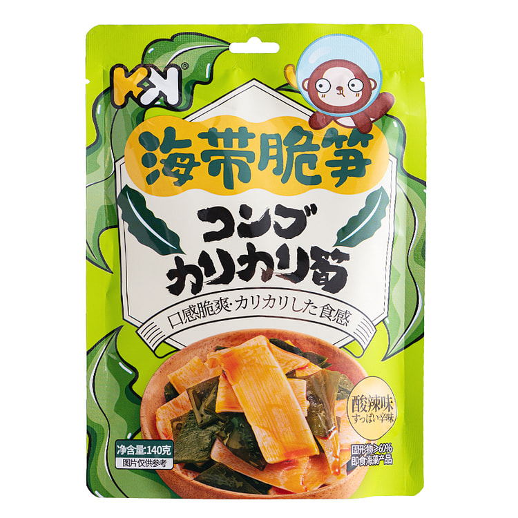 超友味 KK海带脆笋笋片酸辣味零食 140g*1袋