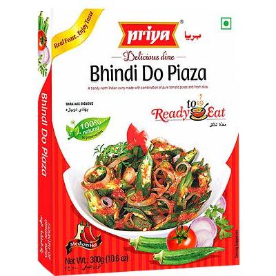 Priya Bhindi Do Piaza (Ready-to-Eat), 10.6 oz box 10.6 oz