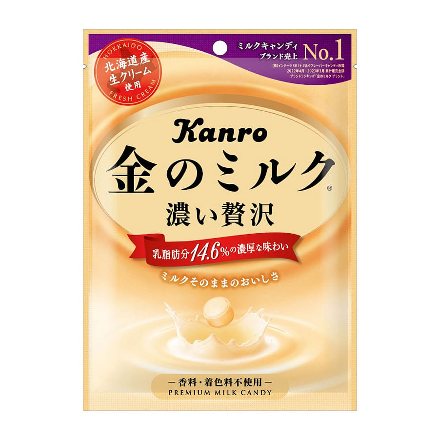 カンロ 濃い贅沢 金のミルク 80g 80 グラム