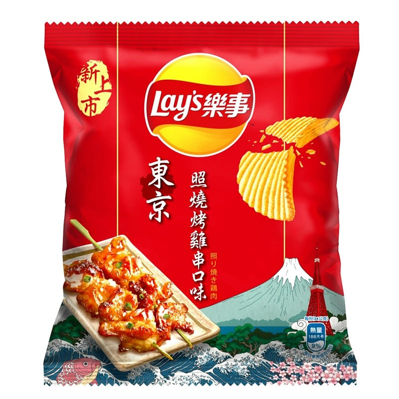 Lays Potato chips - Terriyaki Chicken 34 g*12 pack