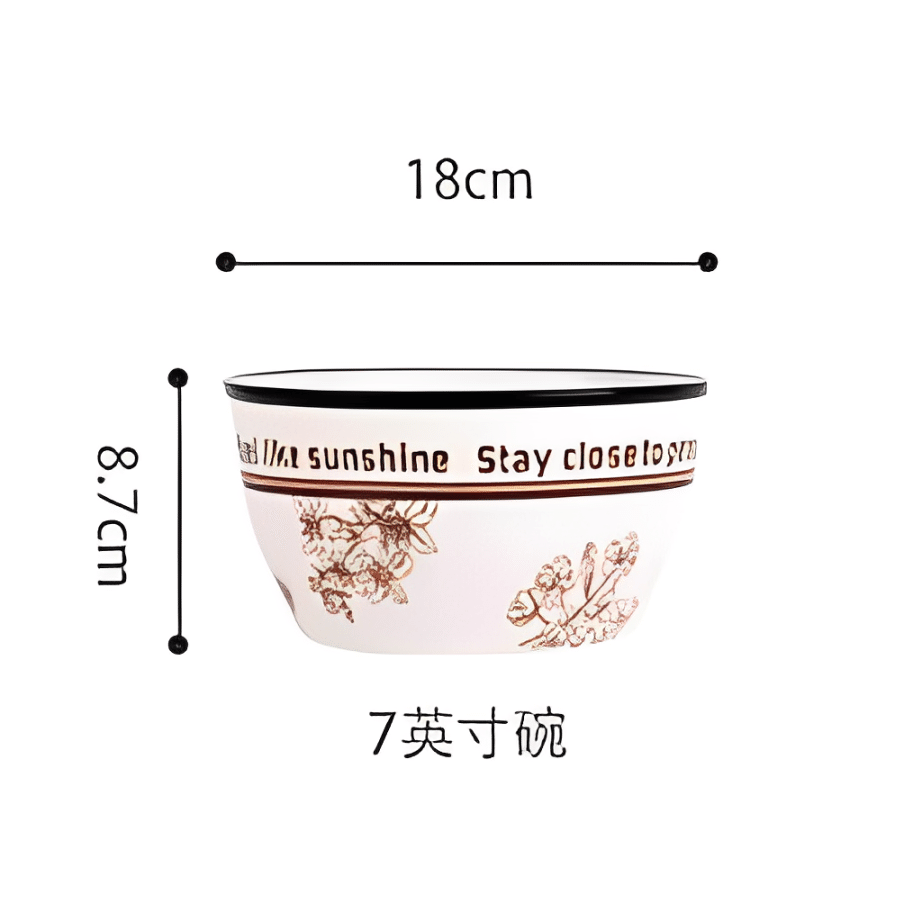 Shunxiang 7-inch European-style noodle bowl (Nature Pavilion) 1 count