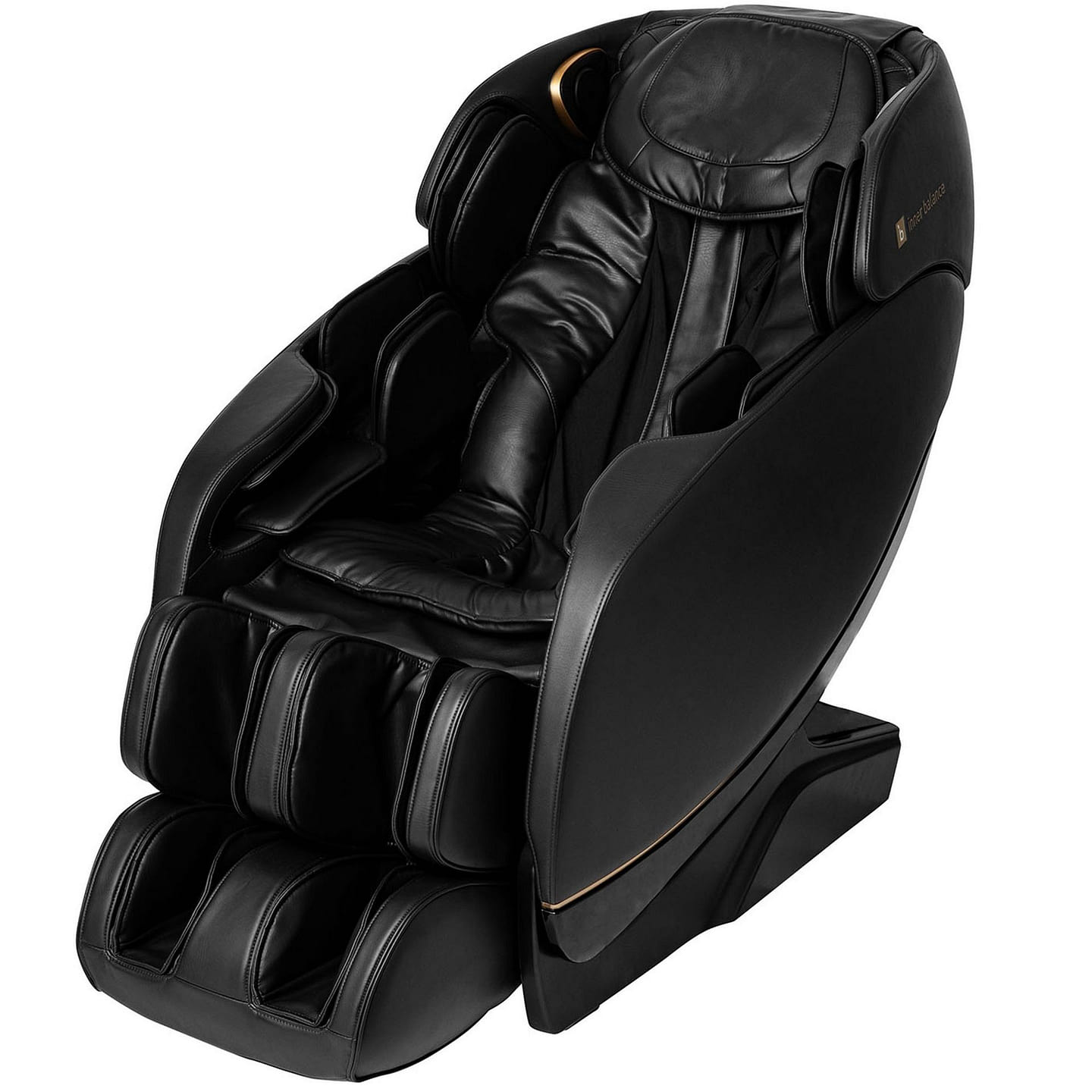 Jin 2.0 – Deluxe Heated SL Track Zero Gravity Massage Chair – Black 246 lb