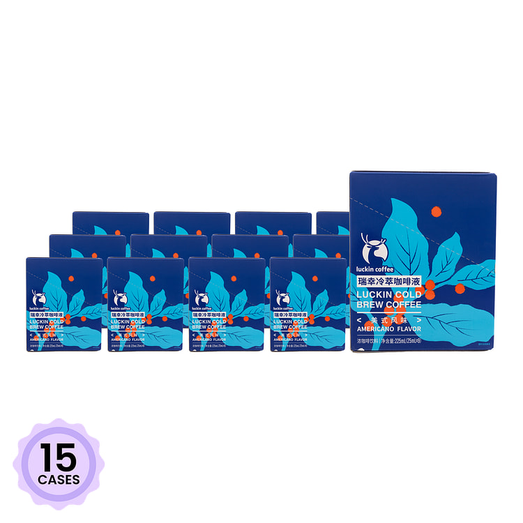 瑞幸 冷萃咖啡液 美式风味 25 毫升*9 包*15 箱