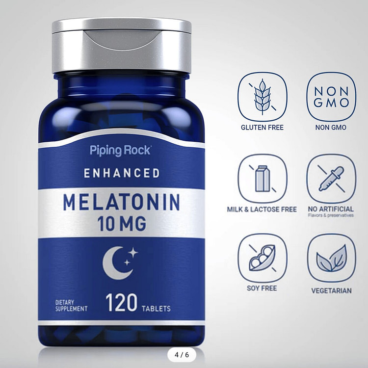 Melatonin, 10 mg, 120 Tablets 1 bottle